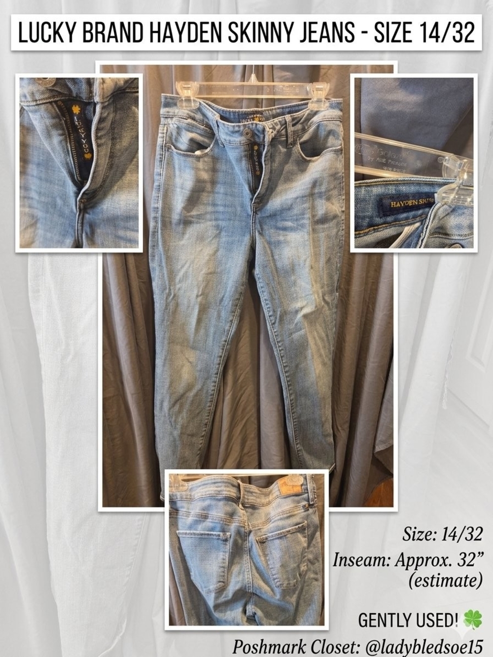 Lucky Brand Hayden Skinny Jeans - Light Blue Wash